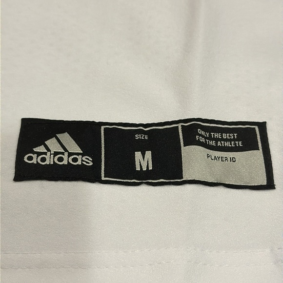 New ADIDAS Practice Woven Football Jersey in White-Team / Navy Blue - Picture 7 of 9